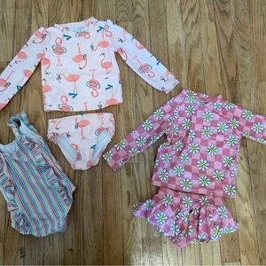 2T (24mos) Toddler Girls Swim Bundle